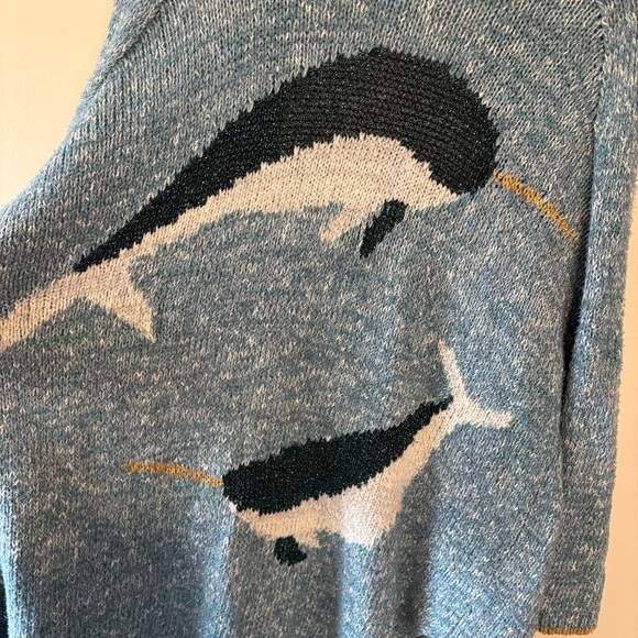 By Anthropologie narwhal icon cardigan sweater - Picture 9 of 11